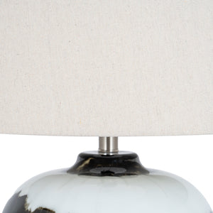 Noir Dusk | Midnight Atmosphere Table Lamp with Linen Shade