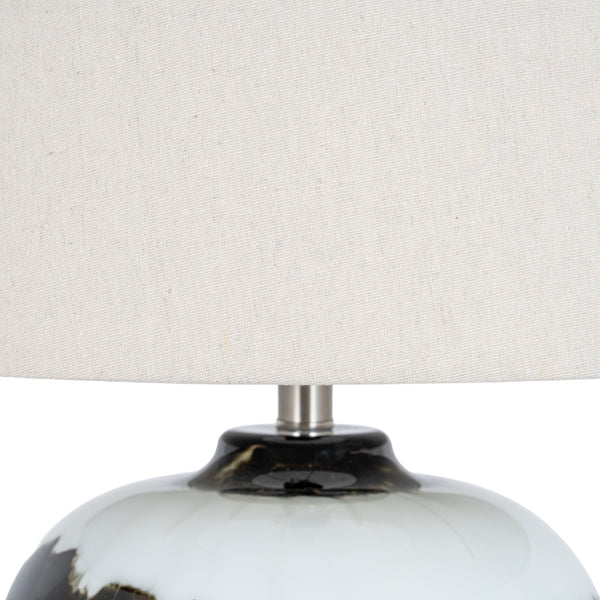 Noir Dusk | Midnight Atmosphere Table Lamp with Linen Shade