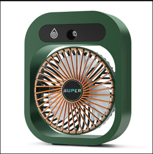 2-in-1 USB Misting Fan & Humidifier | Rechargeable Desk Cooler