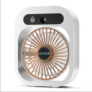 2-in-1 USB Misting Fan & Humidifier | Rechargeable Desk Cooler