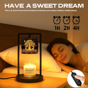 Candle Warmer Lamp With Programmable Dimmer Brightness