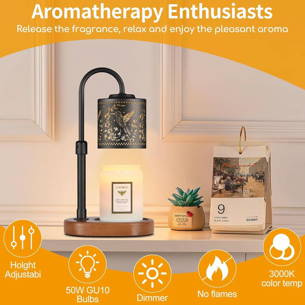 Dimmable Candle Warmer Lamp With Timer Hummingbird