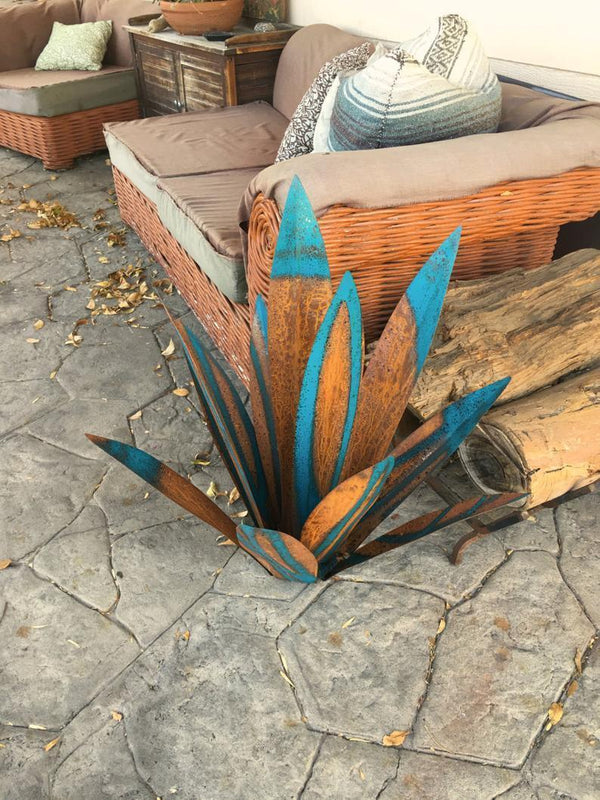 Iron Art Agave Plant Ornament | Handcrafted Garden & Home Décor —  35cm & 65cm