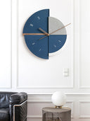 Nordic Light Luxury Wall Clock UK — Double-Sided Statement Design for Living Rooms