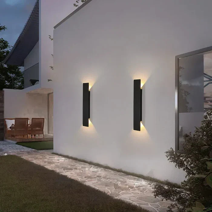 Outdoor Wall Lamp - Lumora - Weatherproof Aluminium Light - Modern Garden Decor