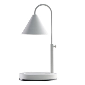 Aromatherapy Wax Melt Lamp — White Lifting Design, Metal