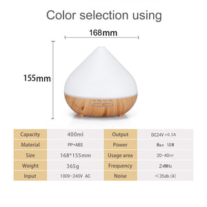 CrackleVolcano USB Aroma Diffuser – Color-Changing Humidifier for Home &amp; Office