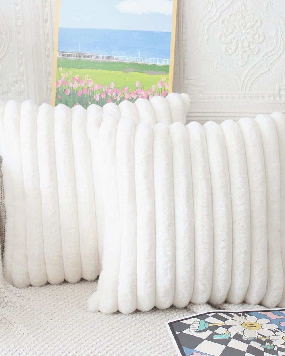 Cushion Set - Velveta - Soft Plush Texture - Modern Sofa Decor