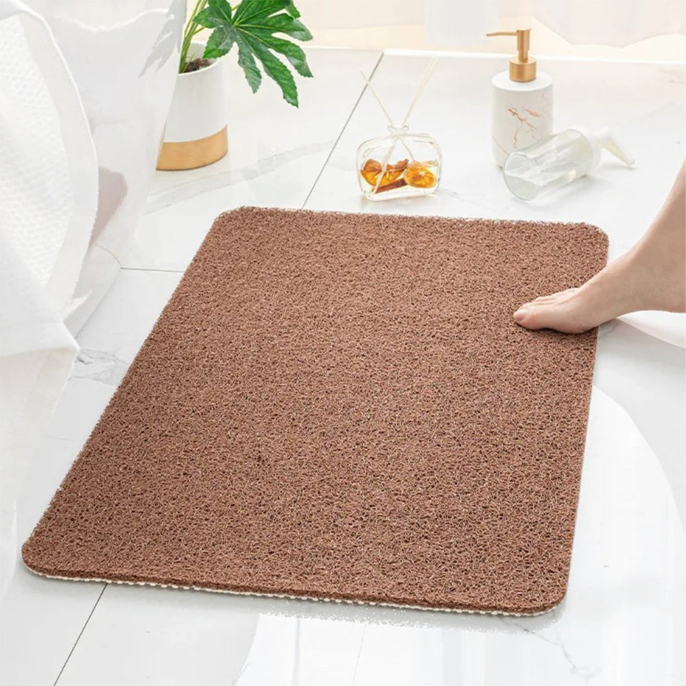 AquaHaven Non-Slip PVC Shower Mat with Drain Holes