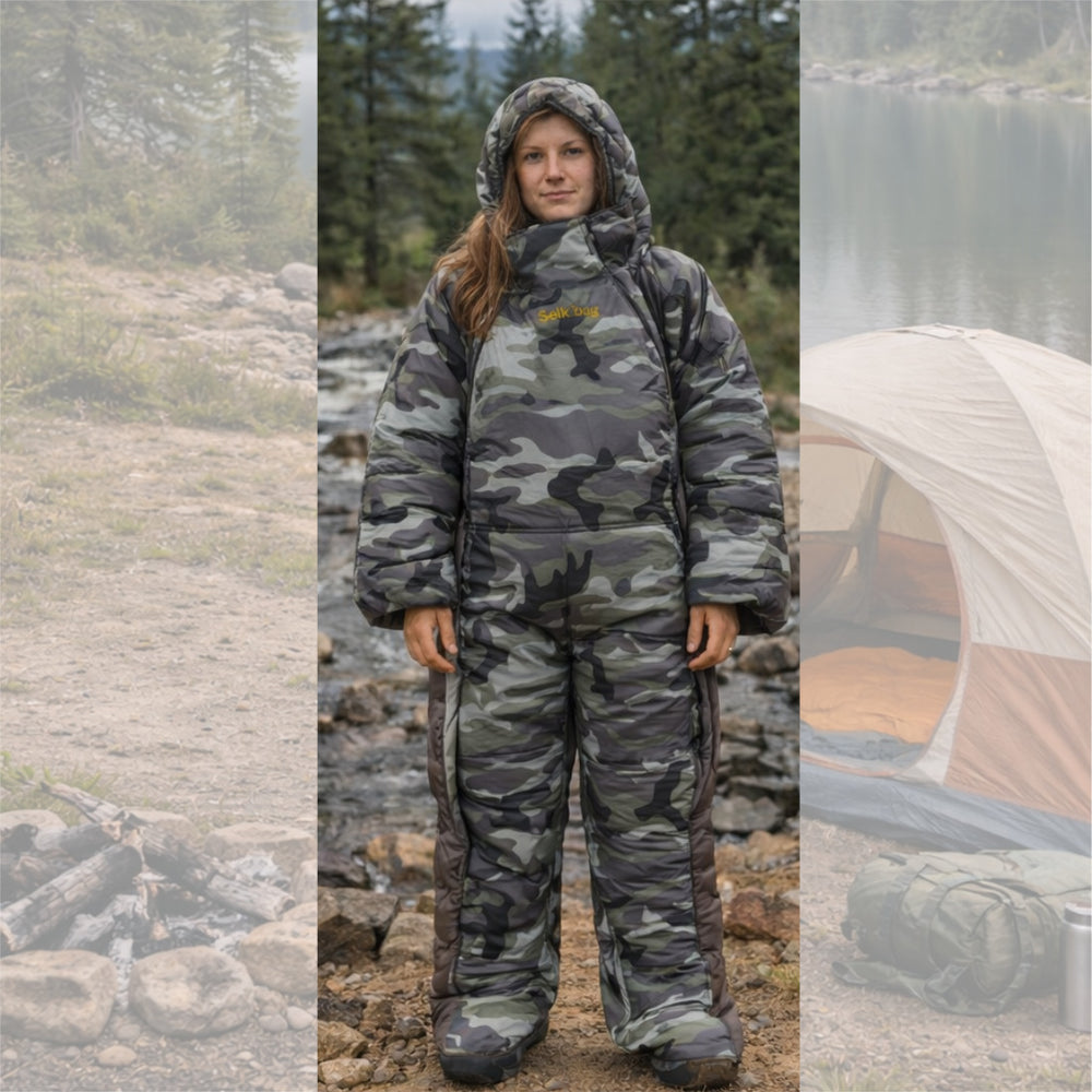 Wearable Sleeping Bag with Arms and Legs | Walking Mummy Sleeping Bag for Camping | Full Body Warm Sleep Sack for Outdoors or Indoors