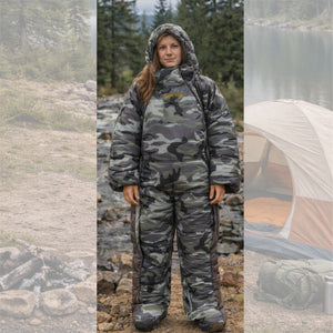 Wearable Sleeping Bag with Arms and Legs | Walking Mummy Sleeping Bag for Camping | Full Body Warm Sleep Sack for Outdoors or Indoors