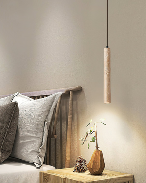 Pendant Ceiling Light - Collana - Slim Stone Design - Minimalist Bedside Glow