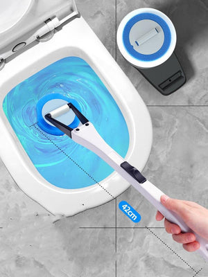 Disposable Toilet Brush with 30 Refill Heads — Long Handle, No-Touch, Hygienic Bathroom CleanerDisposable Toilet Brush with 30 Refill Heads — Long Handle, No-Touch, Hygienic Bathroom Cleaner
