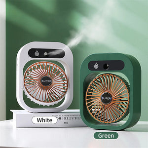 2-in-1 USB Misting Fan & Humidifier | Rechargeable Desk Cooler