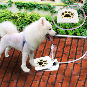 Outdoor Dog Water Fountain | Paw-Activated Pet Drinking Fountain with 41" Hose & Splitter | Fresh Running Water On Demand