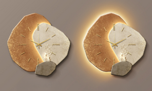 Wooden Wall Clock - ArtiGlow - Scandinavian Design - Silent Bamboo Clock