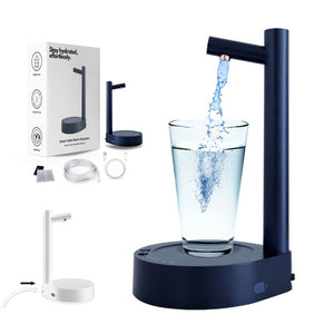 Electric Rechargeable Automatic Water Bottle Dispenser Pump — USB-C Gallon Water Pump Dispenser for Home, Office & Outdoor Use | 1800mAh | White & Blue