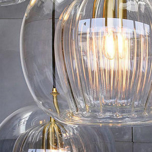 Glass Pendant Light – Halvix – Modern Ceiling Fixture – Elegant Room Lighting