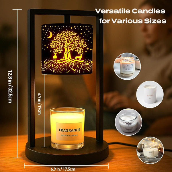 Candle Warmer Lamp With Programmable Dimmer Brightness