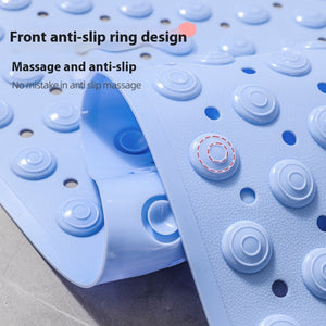 EcoStep Large Non-Slip Rubber Bath Mat with Foot Massage Surface
