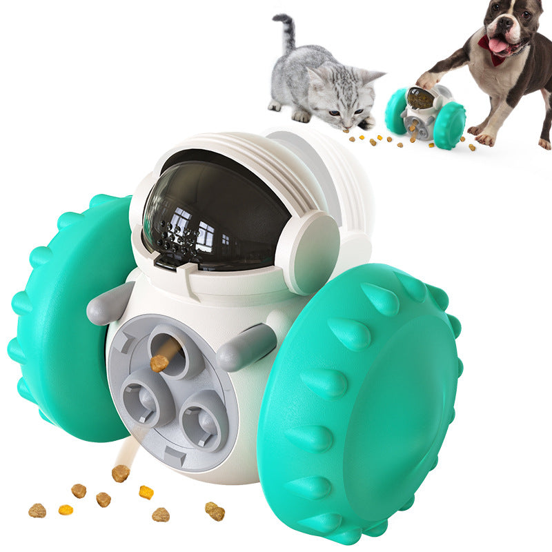 Interactive Slow Feeder Dog & Cat Toy Car — Rolling Puzzle Treat Dispenser Ball, IQ Development Pet Feeding Toy for Small to Medium Dogs and Cats