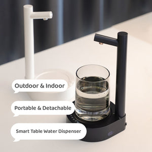 Electric Rechargeable Automatic Water Bottle Dispenser Pump — USB-C Gallon Water Pump Dispenser for Home, Office & Outdoor Use | 1800mAh | White & Blue