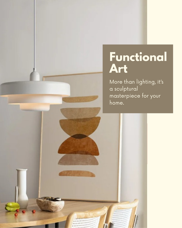 Pendant Ceiling Light - Cascadia - Retro Orange Style - Modern Statement Lighting