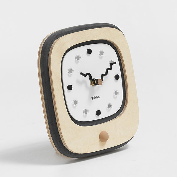 Mandelda Modern Minimalist Desk Clock UK — Home Office & Bedside Decor