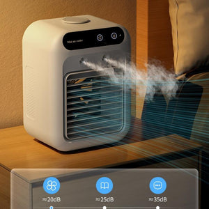 Portable Air Cooler Fan USB Rechargeable | Ice Mist Desk Cooler
