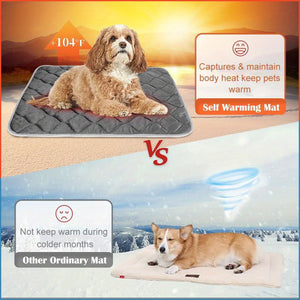 WarmPaws Self-Heating Pet Mat – Thermal Cat & Dog Pad, Non-Slip, Washable