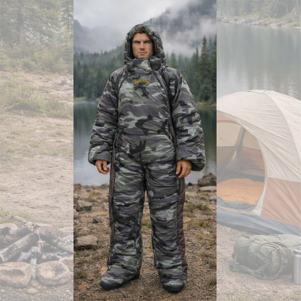 Wearable Sleeping Bag with Arms and Legs | Walking Mummy Sleeping Bag for Camping | Full Body Warm Sleep Sack for Outdoors or Indoors