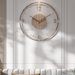 Wooden Wall Clock - Nordix - Minimalist Scandinavian Design - Silent Quartz Movement