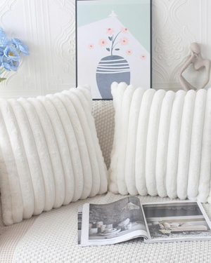 Cushion Set - Velveta - Soft Plush Texture - Modern Sofa Decor