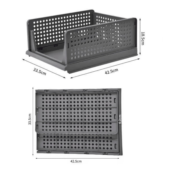 Collapsible Storage Box with Handles