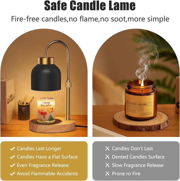 Candle Warmer Lamp With Adjustable Brightness Dimmer