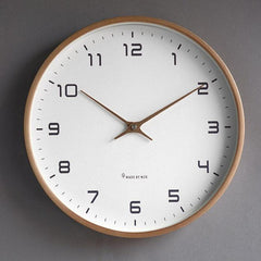 TimberLux | Modern Nordic Wooden Wall Clock — Silent Statement Timepiece