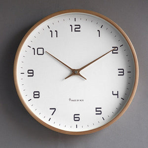 Wooden Wall Clock - TimberLux - Modern Nordic Design - Silent Timekeeping