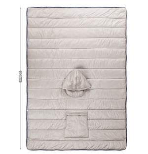 Wearable Camping Quilt Cloak Sleeping Bag | Portable Warm Travel Blanket 800g Ultralight | Waterproof Hiking Poncho Sleeping Bag