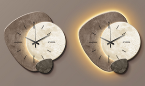 Wooden Wall Clock - ArtiGlow - Scandinavian Design - Silent Bamboo Clock