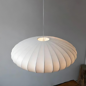 Silk Pendant Light - Solaira - Japandi Ceiling Lamp - Modern Home Decor