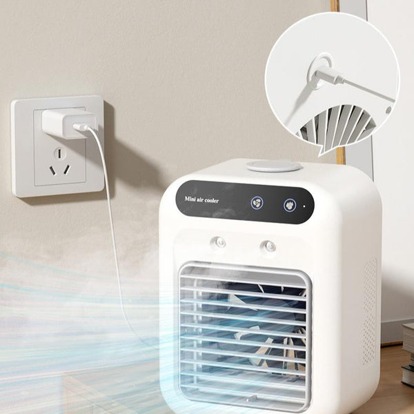 Portable Air Cooler Fan USB Rechargeable | Ice Mist Desk Cooler