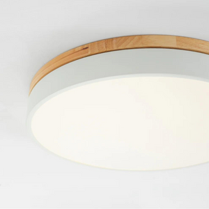 Ceiling Light Fixture - Naturen - Scandinavian LED Style - Wooden Flush Mount