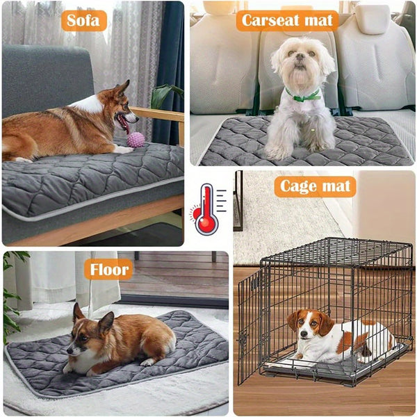WarmPaws Self-Heating Pet Mat – Thermal Cat & Dog Pad, Non-Slip, Washable