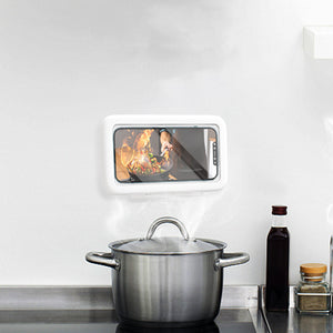 Waterproof Shower Phone Holder — Anti-Fog Touch Screen Case for Bathroom, Kitchen & MirrorWaterproof Shower Phone Holder — Anti-Fog Touch Screen Case for Bathroom, Kitchen & Mirror