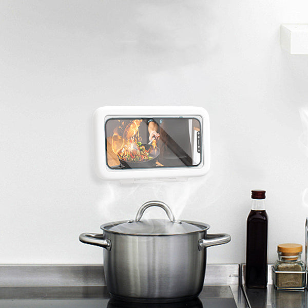 Waterproof Shower Phone Holder — Anti-Fog Touch Screen Case for Bathroom, Kitchen & MirrorWaterproof Shower Phone Holder — Anti-Fog Touch Screen Case for Bathroom, Kitchen & Mirror