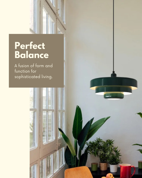 Pendant Ceiling Light - Cascadia - Retro Orange Style - Modern Statement Lighting