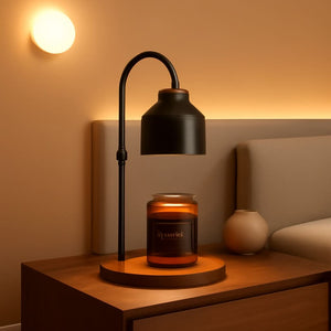 Black Electric Candle Warmer Lamp Programmable Timer