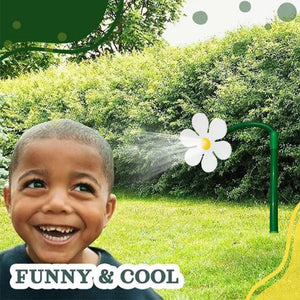 Dancing Daisy & Sunflower Garden Sprinkler | Funny Spinning Lawn Sprinkler for Kids & Pets | Fits Standard Garden Hoses