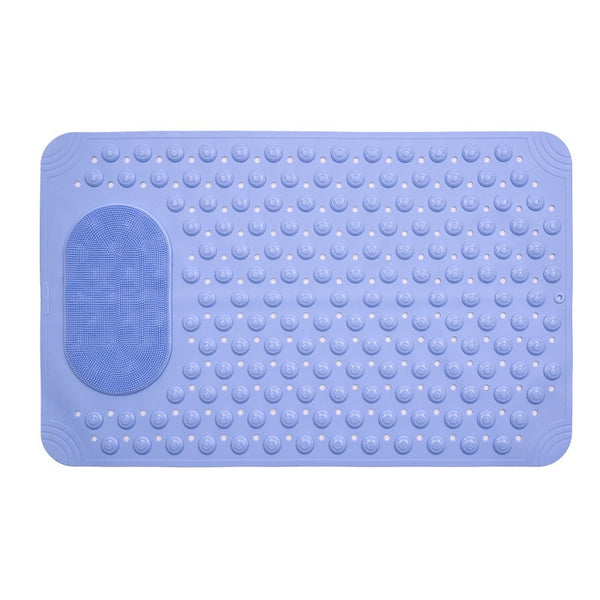 EcoStep Large Non-Slip Rubber Bath Mat with Foot Massage Surface