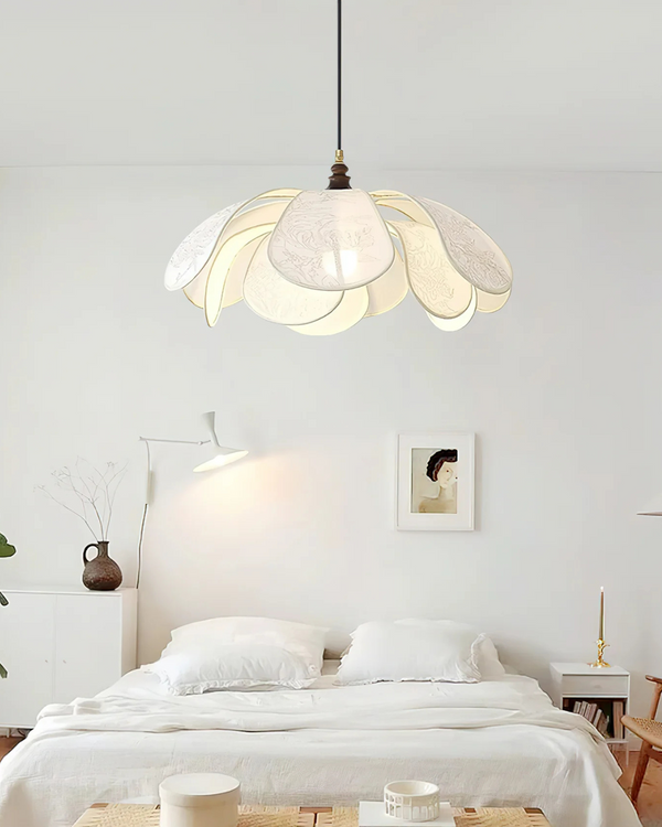 Pendant Ceiling Light - Floramira - Petal Layer Shade - Elegant Artistic Design